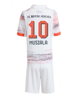 Billige Fotballdrakt Bayern Munich Jamal Musiala #10 Replika Bortedraktsett Barn 2025-26 Kortermet (med bukser)
